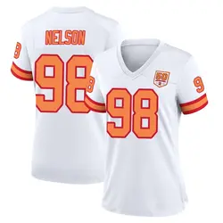Nike Anthony Nelson Tampa Bay Buccaneers Game White '76 50th Season Jersey - Women's