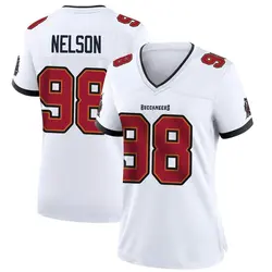 Nike Anthony Nelson Tampa Bay Buccaneers Game White Jersey - Women's