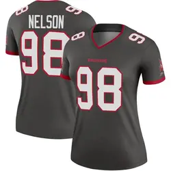Nike Anthony Nelson Tampa Bay Buccaneers Legend Pewter Alternate Jersey - Women's
