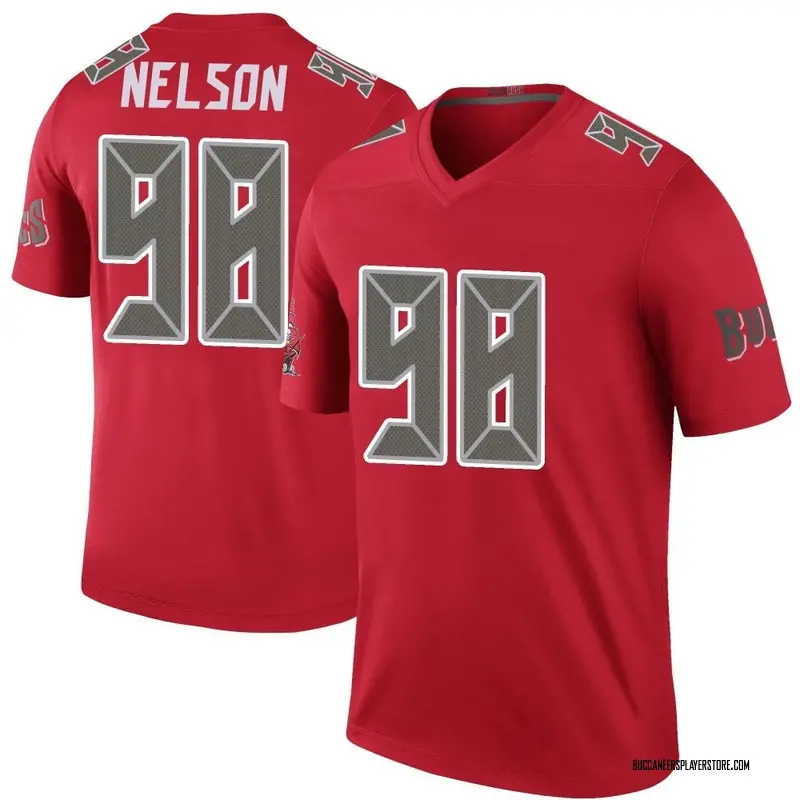 Nike Anthony Nelson Tampa Bay Buccaneers Legend Red Color Rush Jersey - Men's