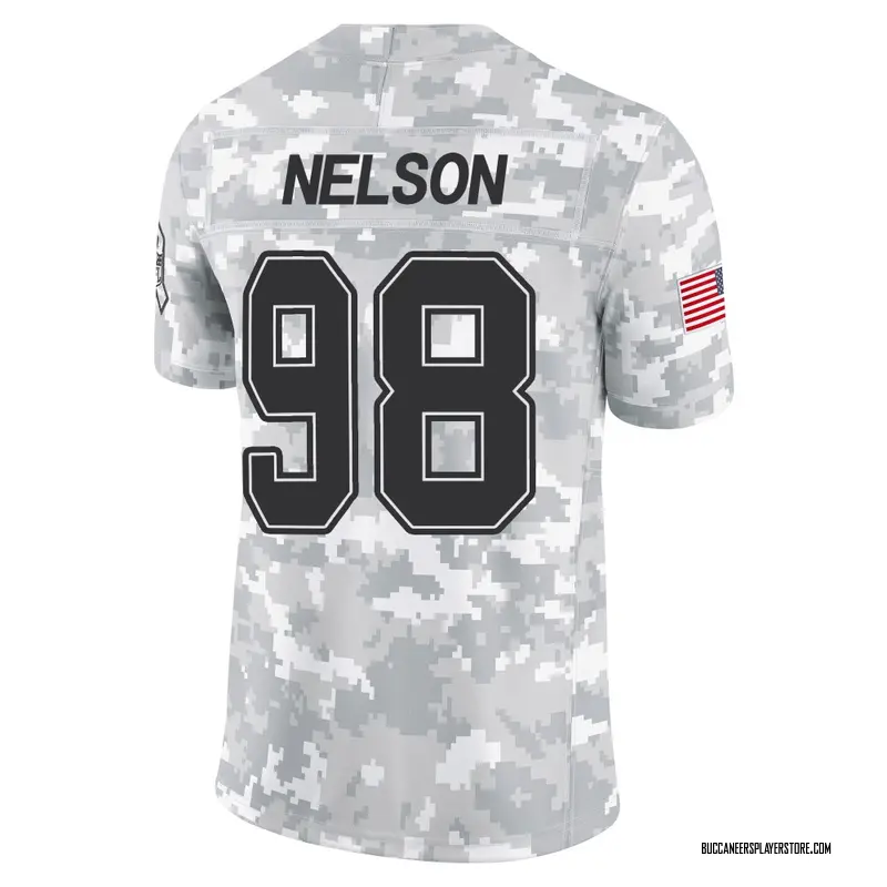 Nike Anthony Nelson Tampa Bay Buccaneers Limited Arctic Camo 2024 Salute to Service Jersey - Youth