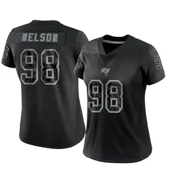 Nike Anthony Nelson Tampa Bay Buccaneers Limited Black Reflective Jersey - Women's