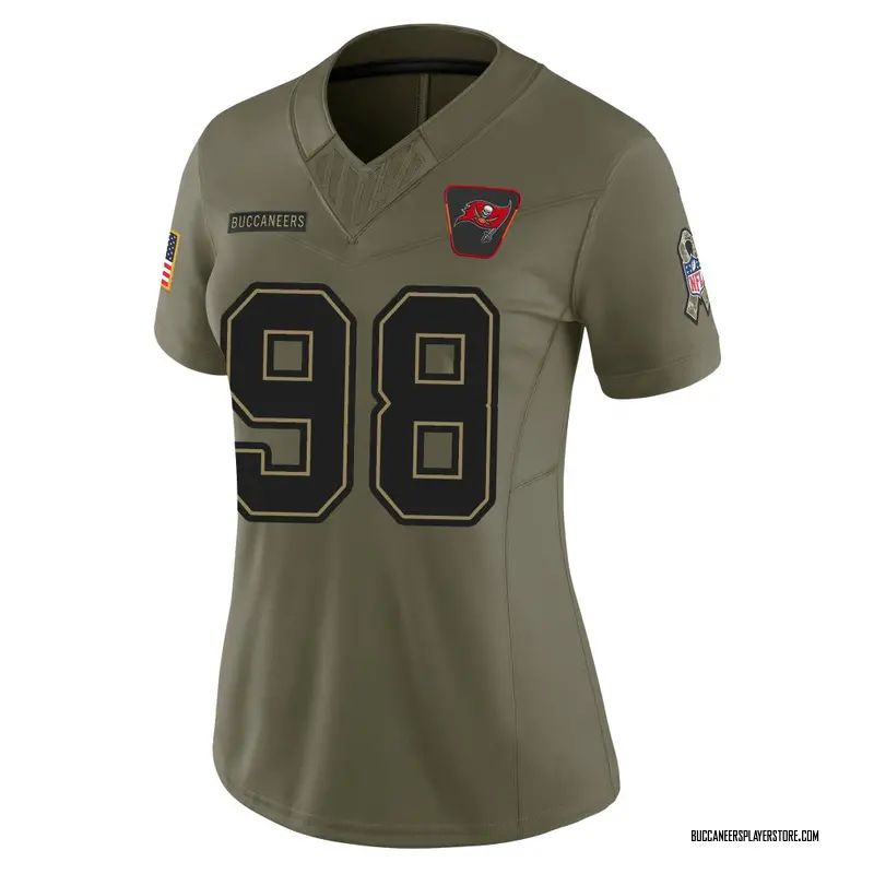 Nike Anthony Nelson Tampa Bay Buccaneers Limited Olive 2025 Salute to Service Jersey - Women's