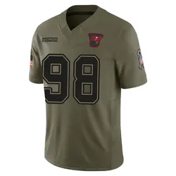 Nike Anthony Nelson Tampa Bay Buccaneers Limited Olive 2025 Salute to Service Jersey - Youth
