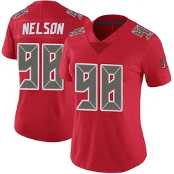 Nike Anthony Nelson Tampa Bay Buccaneers Limited Red Color Rush Jersey - Women's
