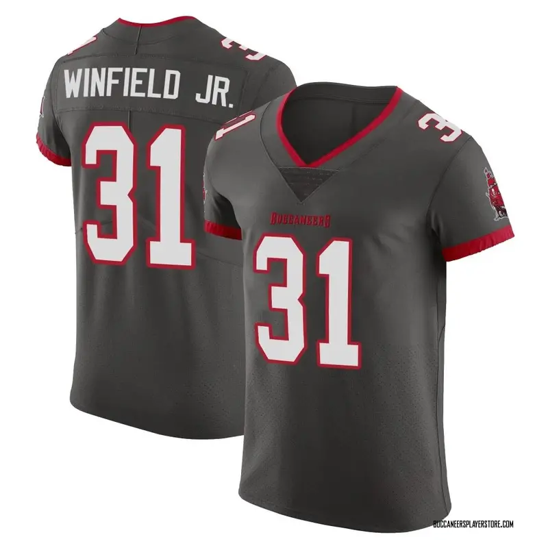 Nike Antoine Winfield Jr. Tampa Bay Buccaneers Elite Pewter Alternate Vapor Jersey - Men's