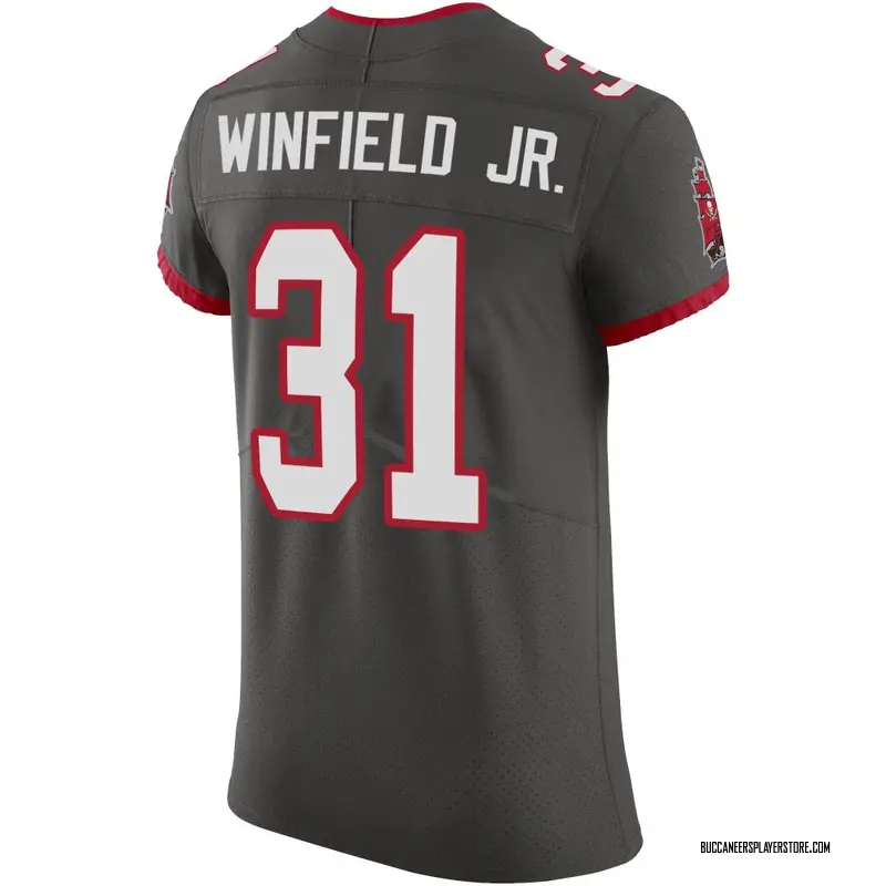 Nike Antoine Winfield Jr. Tampa Bay Buccaneers Elite Pewter Alternate Vapor Jersey - Men's