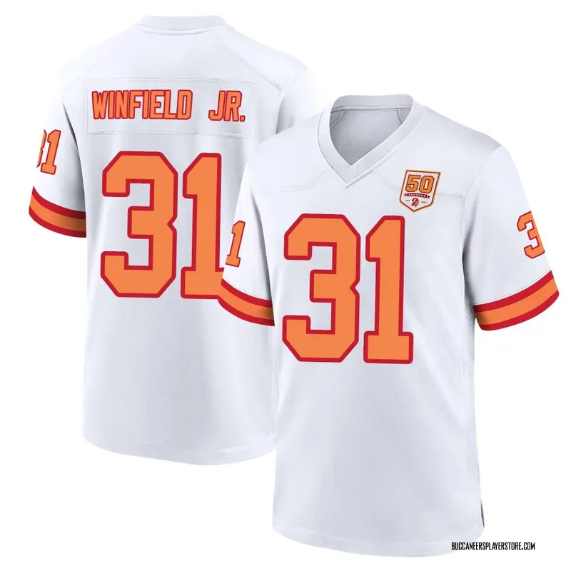 Nike Antoine Winfield Jr. Tampa Bay Buccaneers Game White '76 50th Season Jersey - Men's