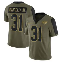 Nike Antoine Winfield Jr. Tampa Bay Buccaneers Limited Olive 2021 Salute To Service Jersey - Men's