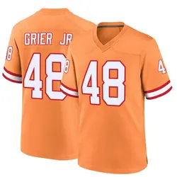 Nike Antonio Grier Jr. Tampa Bay Buccaneers Game Orange Throwback Jersey - Men's