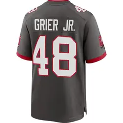 Nike Antonio Grier Jr. Tampa Bay Buccaneers Game Pewter Alternate Jersey - Youth