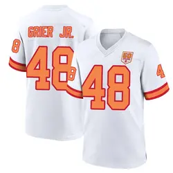 Nike Antonio Grier Jr. Tampa Bay Buccaneers Game White '76 50th Season Jersey - Men's