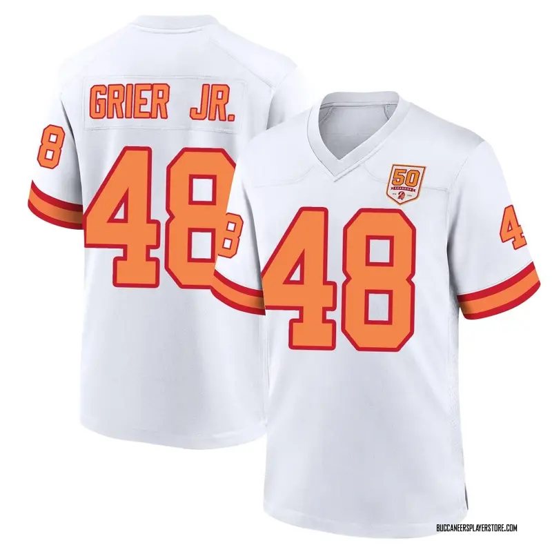 Nike Antonio Grier Jr. Tampa Bay Buccaneers Game White '76 50th Season Jersey - Men's