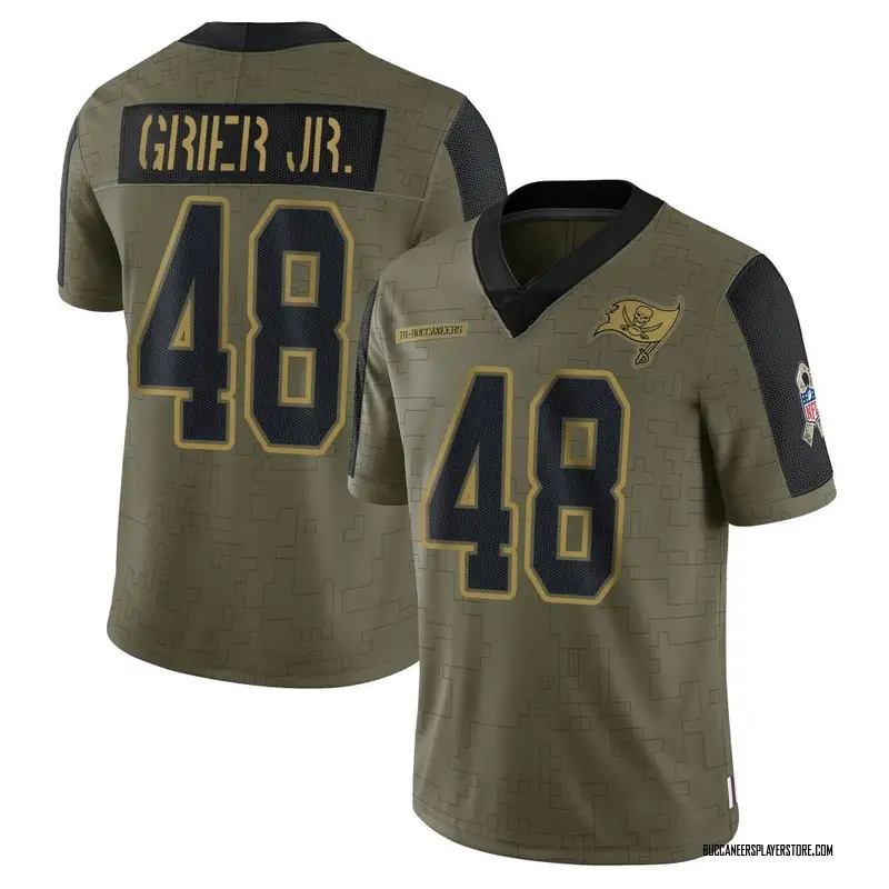 Nike Antonio Grier Jr. Tampa Bay Buccaneers Limited Olive 2021 Salute To Service Jersey - Youth
