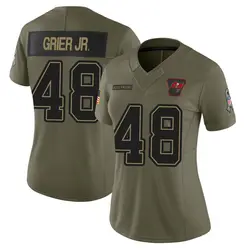 Nike Antonio Grier Jr. Tampa Bay Buccaneers Limited Olive 2025 Salute to Service Jersey - Women's