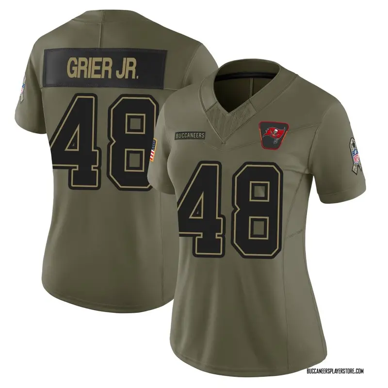 Nike Antonio Grier Jr. Tampa Bay Buccaneers Limited Olive 2025 Salute to Service Jersey - Women's