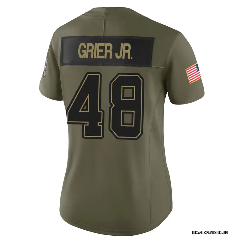 Nike Antonio Grier Jr. Tampa Bay Buccaneers Limited Olive 2025 Salute to Service Jersey - Women's