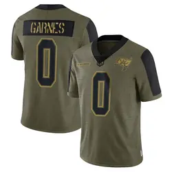 Nike Ayden Garnes Tampa Bay Buccaneers Limited Olive 2021 Salute To Service Jersey - Men's