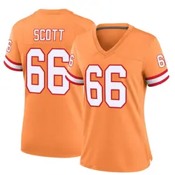 Nike Ben Scott Tampa Bay Buccaneers Game Orange Throwback Jersey - Women's