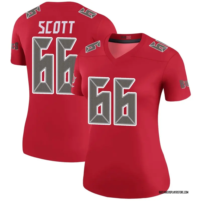 Nike Ben Scott Tampa Bay Buccaneers Legend Red Color Rush Jersey - Women's