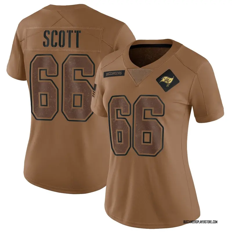 Nike Ben Scott Tampa Bay Buccaneers Limited Brown 2023 Salute To Service Jersey - Women's