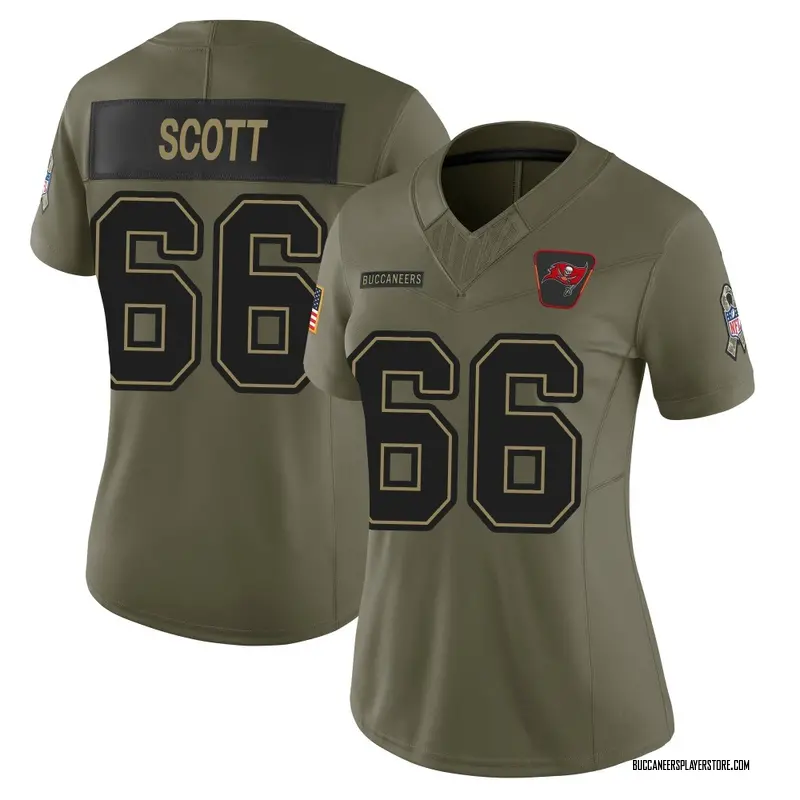 Nike Ben Scott Tampa Bay Buccaneers Limited Olive 2025 Salute to Service Jersey - Women's