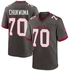 Nike Benjamin Chukwuma Tampa Bay Buccaneers Game Pewter Alternate Jersey - Youth
