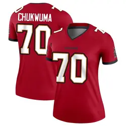 Nike Benjamin Chukwuma Tampa Bay Buccaneers Legend Red Jersey - Women's