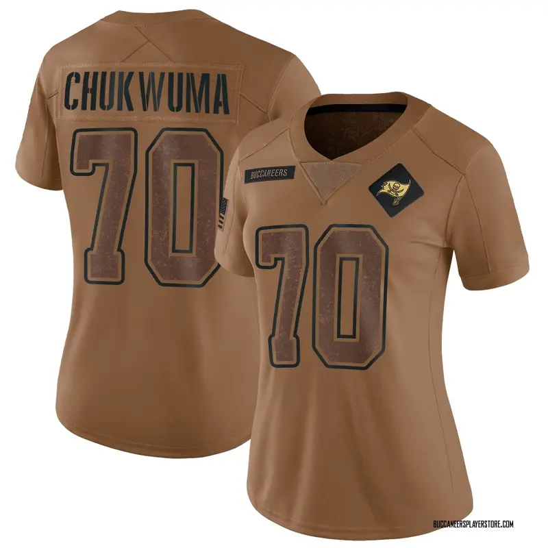 Nike Benjamin Chukwuma Tampa Bay Buccaneers Limited Brown 2023 Salute To Service Jersey - Women's