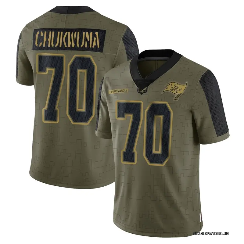 Nike Benjamin Chukwuma Tampa Bay Buccaneers Limited Olive 2021 Salute To Service Jersey - Men's