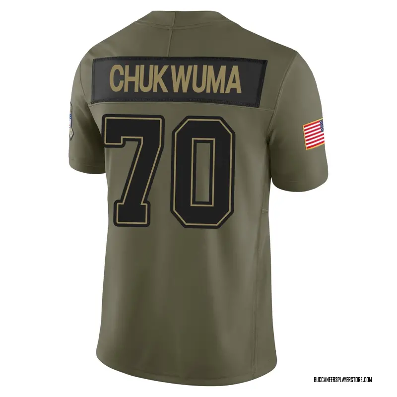 Nike Benjamin Chukwuma Tampa Bay Buccaneers Limited Olive 2025 Salute to Service Jersey - Men's