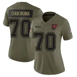 Nike Benjamin Chukwuma Tampa Bay Buccaneers Limited Olive 2025 Salute to Service Jersey - Women's