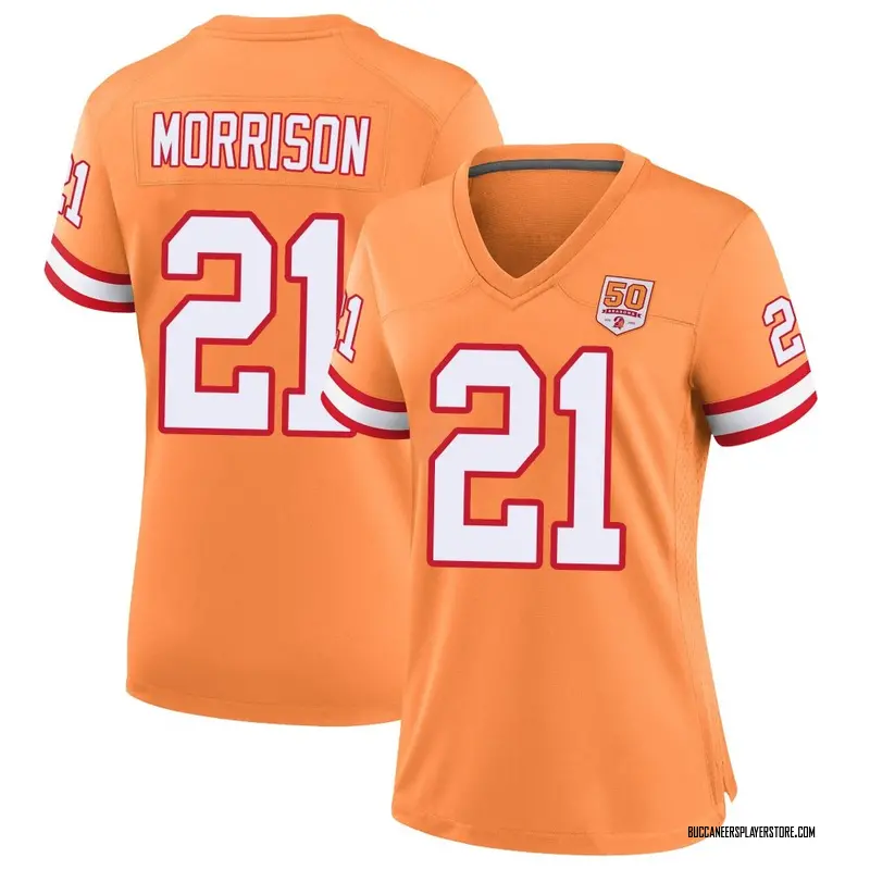 Nike Benjamin Morrison Tampa Bay Buccaneers Game Cream sicle 50th Season Jersey - Women's