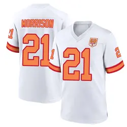 Nike Benjamin Morrison Tampa Bay Buccaneers Game White '76 50th Season Jersey - Men's