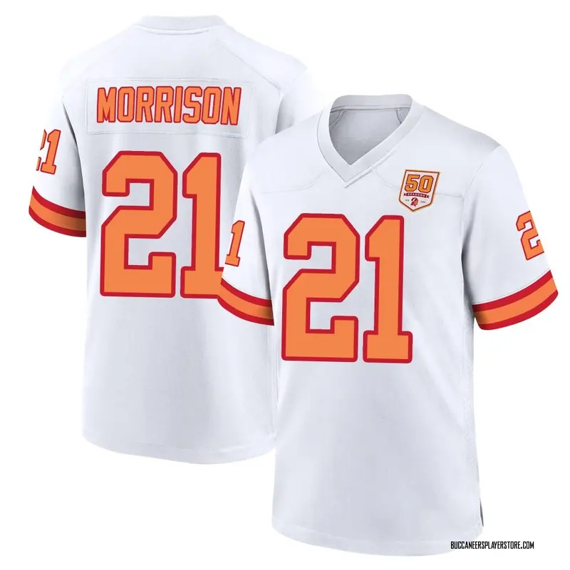 Nike Benjamin Morrison Tampa Bay Buccaneers Game White '76 50th Season Jersey - Men's