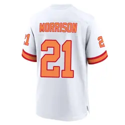 Nike Benjamin Morrison Tampa Bay Buccaneers Game White '76 50th Season Jersey - Youth