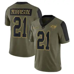 Nike Benjamin Morrison Tampa Bay Buccaneers Limited Olive 2021 Salute To Service Jersey - Men's