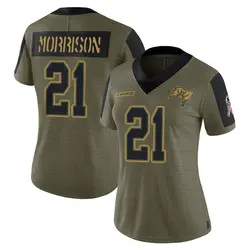 Nike Benjamin Morrison Tampa Bay Buccaneers Limited Olive 2021 Salute To Service Jersey - Women's