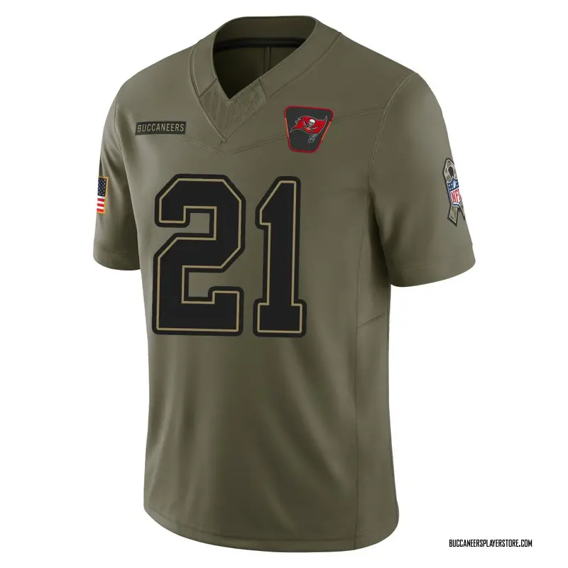 Nike Benjamin Morrison Tampa Bay Buccaneers Limited Olive 2025 Salute to Service Jersey - Men's