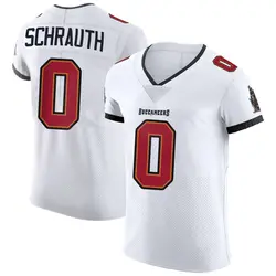 Nike Billy Schrauth Tampa Bay Buccaneers Elite White Vapor Jersey - Men's