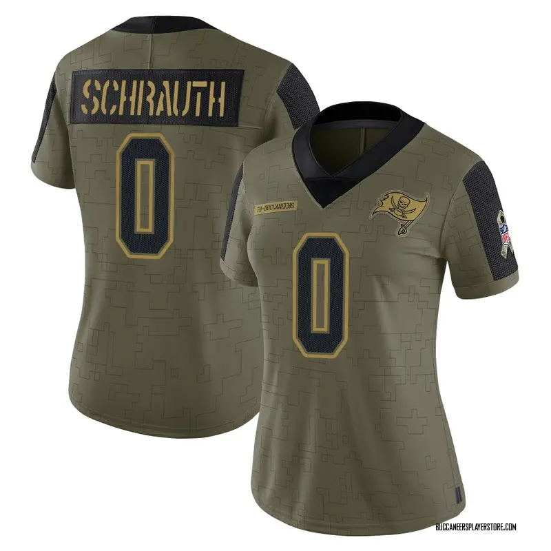 Nike Billy Schrauth Tampa Bay Buccaneers Limited Olive 2021 Salute To Service Jersey - Women's