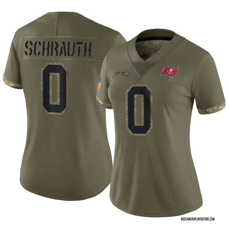 Nike Billy Schrauth Tampa Bay Buccaneers Limited Olive 2022 Salute To Service Jersey - Women's