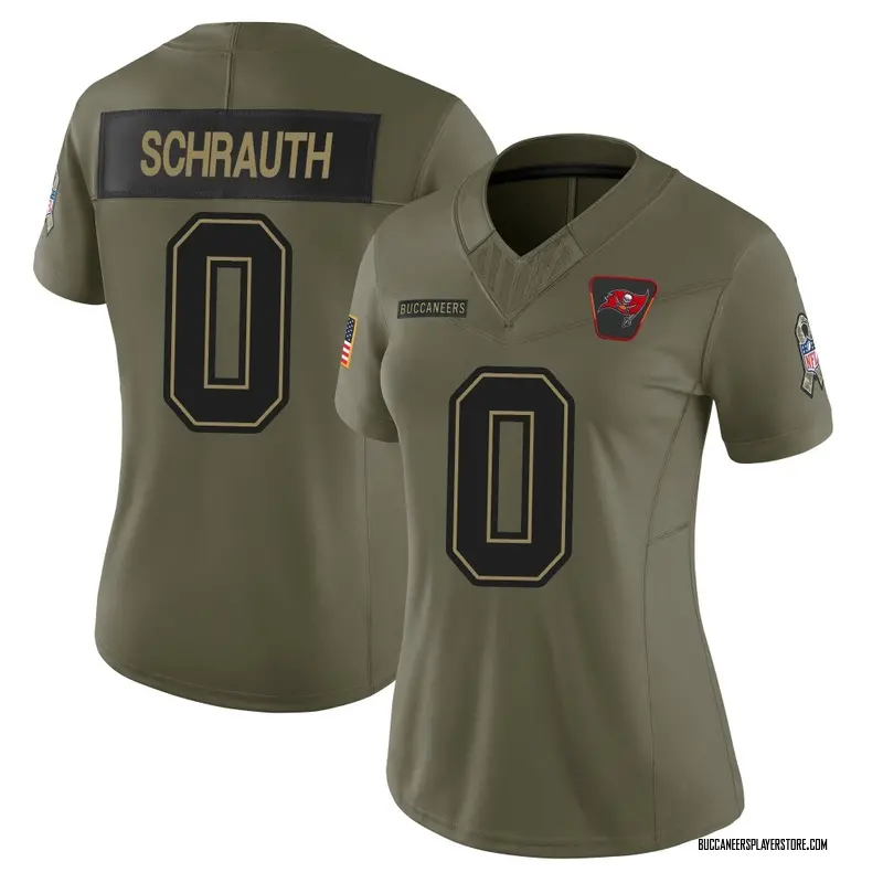 Nike Billy Schrauth Tampa Bay Buccaneers Limited Olive 2025 Salute to Service Jersey - Women's