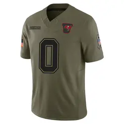 Nike Billy Schrauth Tampa Bay Buccaneers Limited Olive 2025 Salute to Service Jersey - Youth