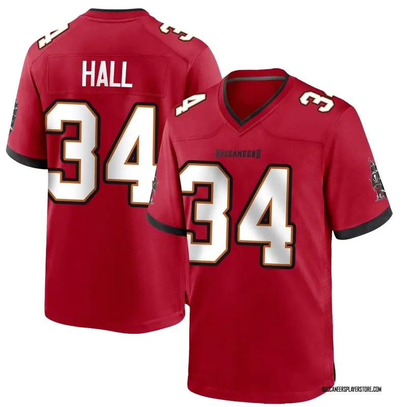 Nike Bryce Hall Tampa Bay Buccaneers Game Red Team Color Jersey - Men's