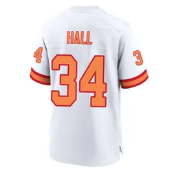 Nike Bryce Hall Tampa Bay Buccaneers Game White '76 50th Season Jersey - Youth