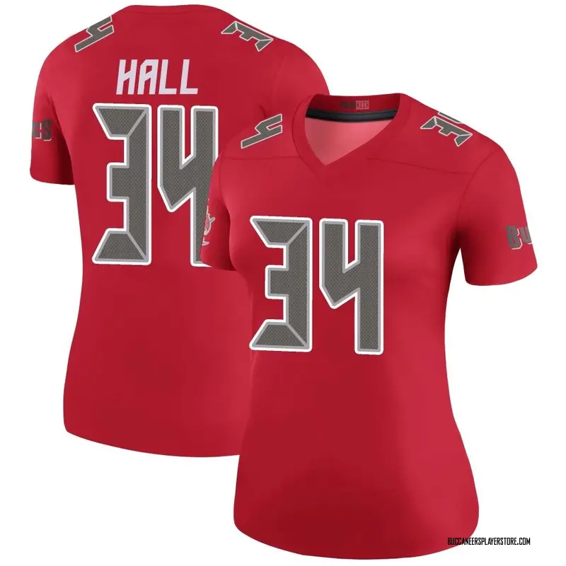 Nike Bryce Hall Tampa Bay Buccaneers Legend Red Color Rush Jersey - Women's