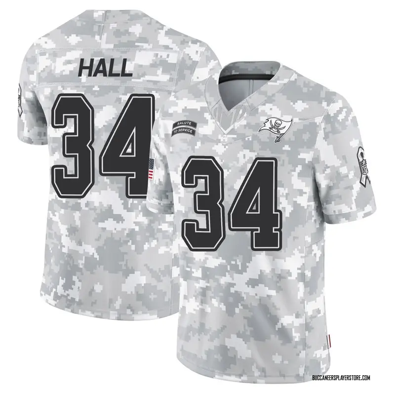 Nike Bryce Hall Tampa Bay Buccaneers Limited Arctic Camo 2024 Salute to Service Jersey - Youth