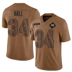 Nike Bryce Hall Tampa Bay Buccaneers Limited Brown 2023 Salute To Service Jersey - Youth