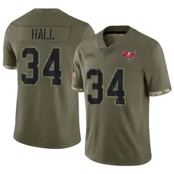 Nike Bryce Hall Tampa Bay Buccaneers Limited Olive 2022 Salute To Service Jersey - Men's